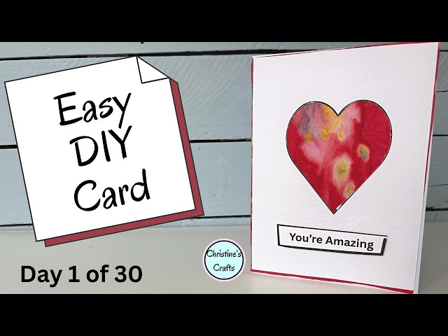 Video thumbnail for Try This Heart Card Craft With Stuff You Already Have!