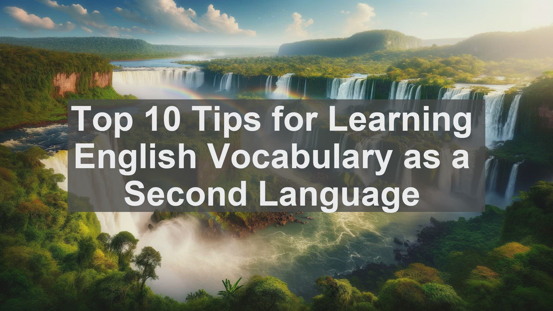 'Video thumbnail for Top 10 Tips for Learning English Vocabulary as a Second Language'