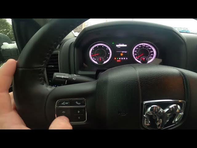 Video thumbnail for How to Change Info Line Mode on Speedometer in Dodge RAM 1500 II ( 2019 - now )