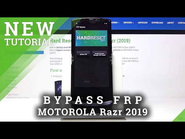 Video thumbnail for How to Bypass FRP in MOTOROLA Razr 2019 – Skip Google Verification