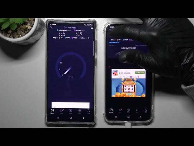 Video thumbnail for Samsung Galaxy S23 Ultra VS Samsung Galaxy S23+ Wi-Fi speed test / Which phone has better connection