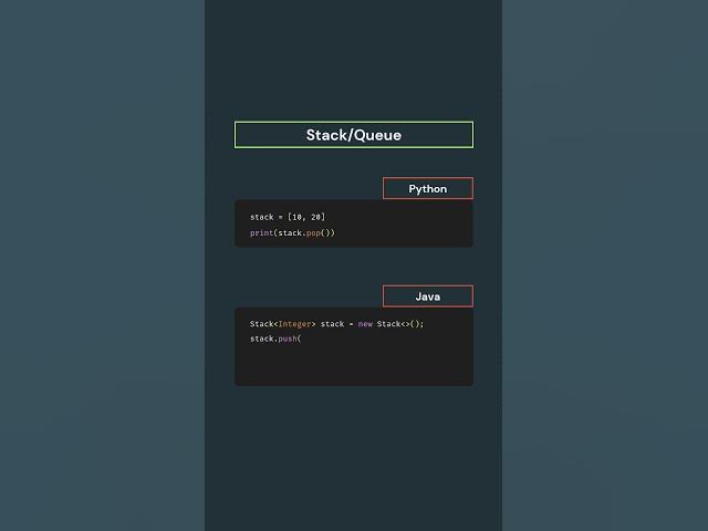 Video thumbnail for Same logic, wildly different setup between Python and Java #coding #comparison #shorts