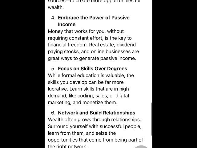 'Video thumbnail for 10 Lessons that will take you from zero dollars to millions'