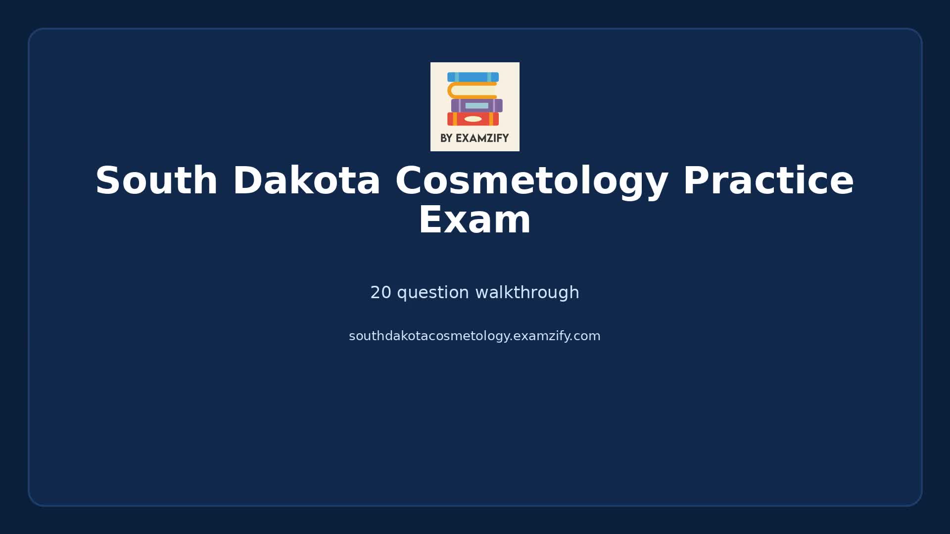 Video thumbnail for South Dakota Cosmetology Practice Exam
