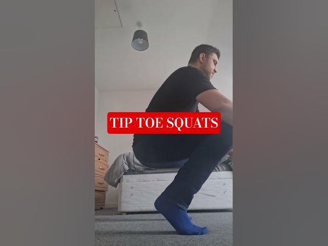 Video thumbnail for TIP TOE SQUATS #calisthenics #exercise #squats