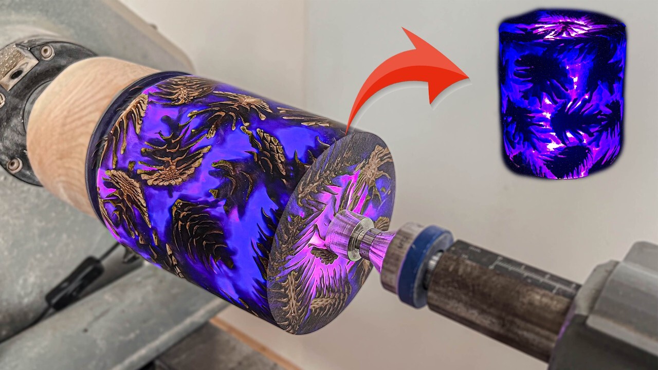 Video thumbnail for Woodturning - Pine Cones to Night lamp