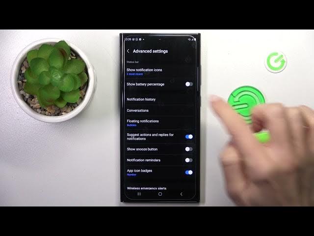 Video thumbnail for How to Show Battery Percentage Level on Samsung Galaxy S23 Ultra? #s23ultra