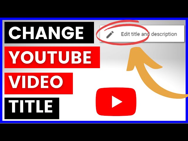 Video thumbnail for How To Change YouTube Video Title After Upload? [in 2025]