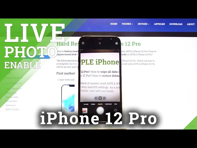 Video thumbnail for How to Take Live Photo on iPhone 12 Pro – Activate Camera Feature