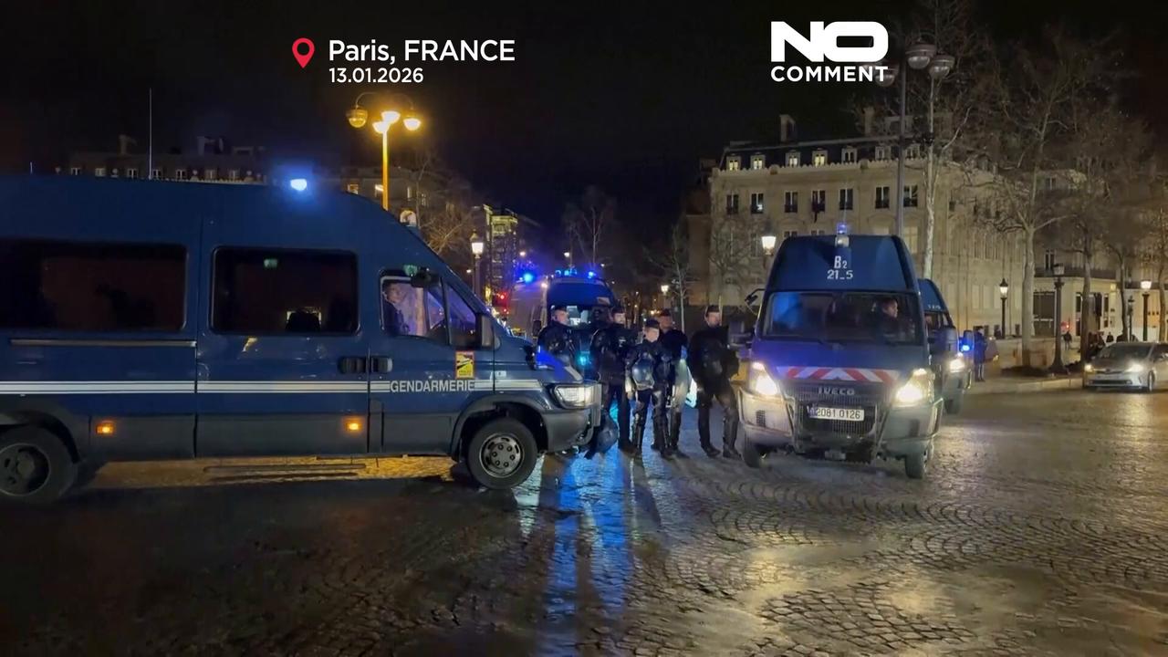 Video thumbnail for French farmers circle Paris with tractors over EU-Mercosur deal