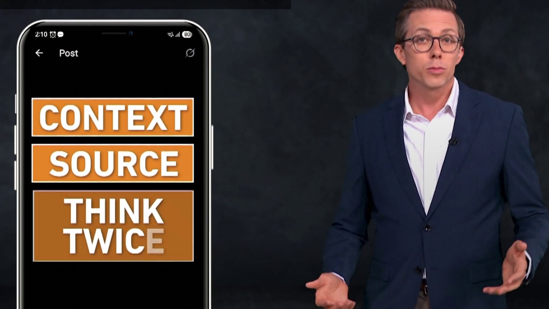 Video thumbnail for AI accelerates spread of disinformation with realistic war videos