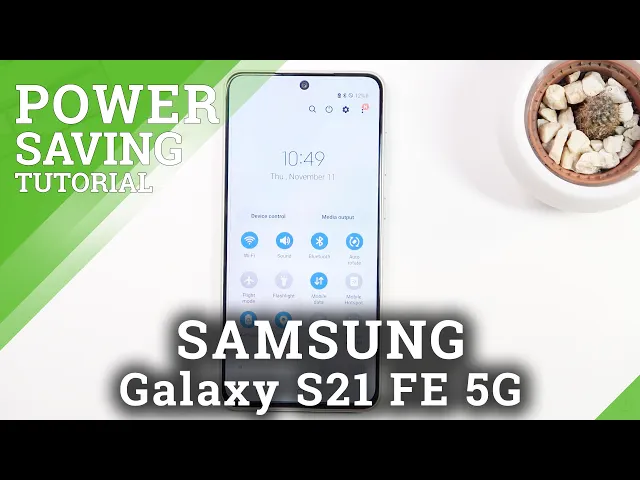 Video thumbnail for How to Use Power Saving Mode on SAMSUNG Galaxy S21 FE 5G | Turn On / Off Battery Saver Feature