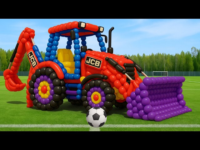 Video thumbnail for The mascot vibrato assistant JCB placed on the football field is popular, co-produced, and creative