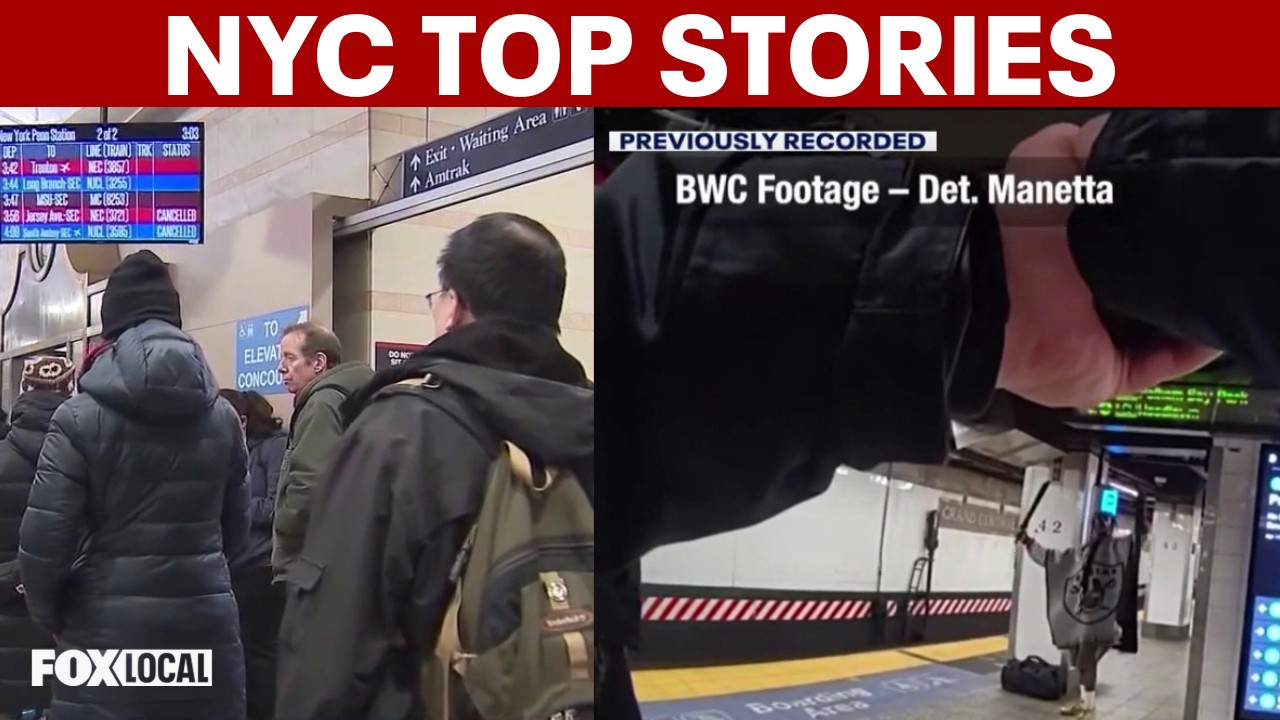 Video thumbnail for Top Stories | World Cup NJ transit warning; NYC bodycam of machete attack at Grand Central