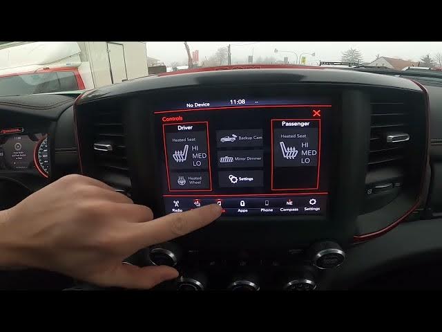 Video thumbnail for How to Change Radio Source in Dodge RAM REBEL 1500 II ( 2019 - now ) - Enable AUX or Bluetooth