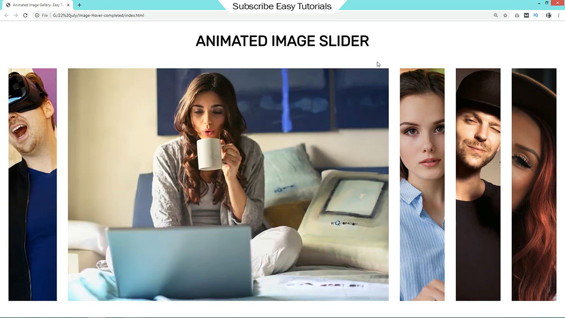'Video thumbnail for How To Make Image Gallery Using HTML And CSS _  Animated Image Gallery Design For HTML Website'