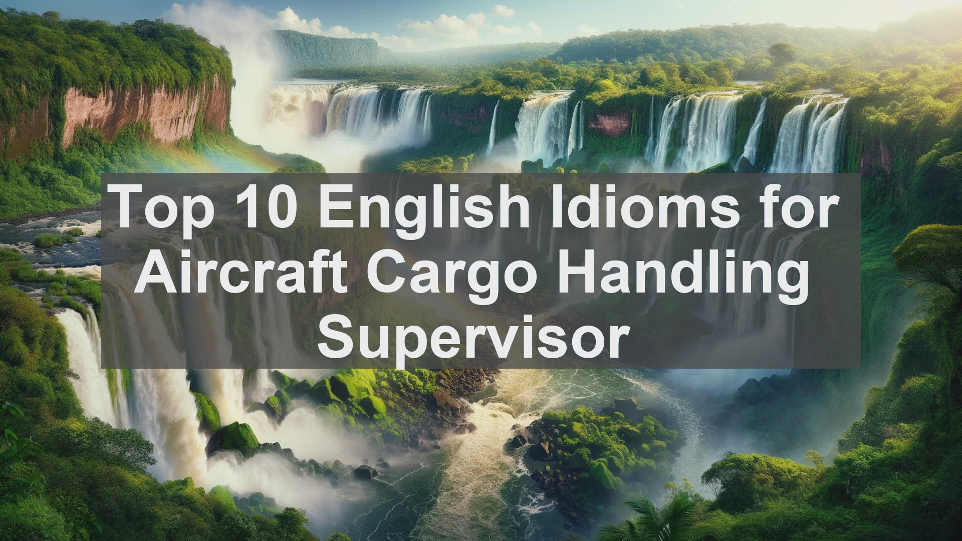 'Video thumbnail for Top 10 English Idioms for Aircraft Cargo Handling Supervisor'