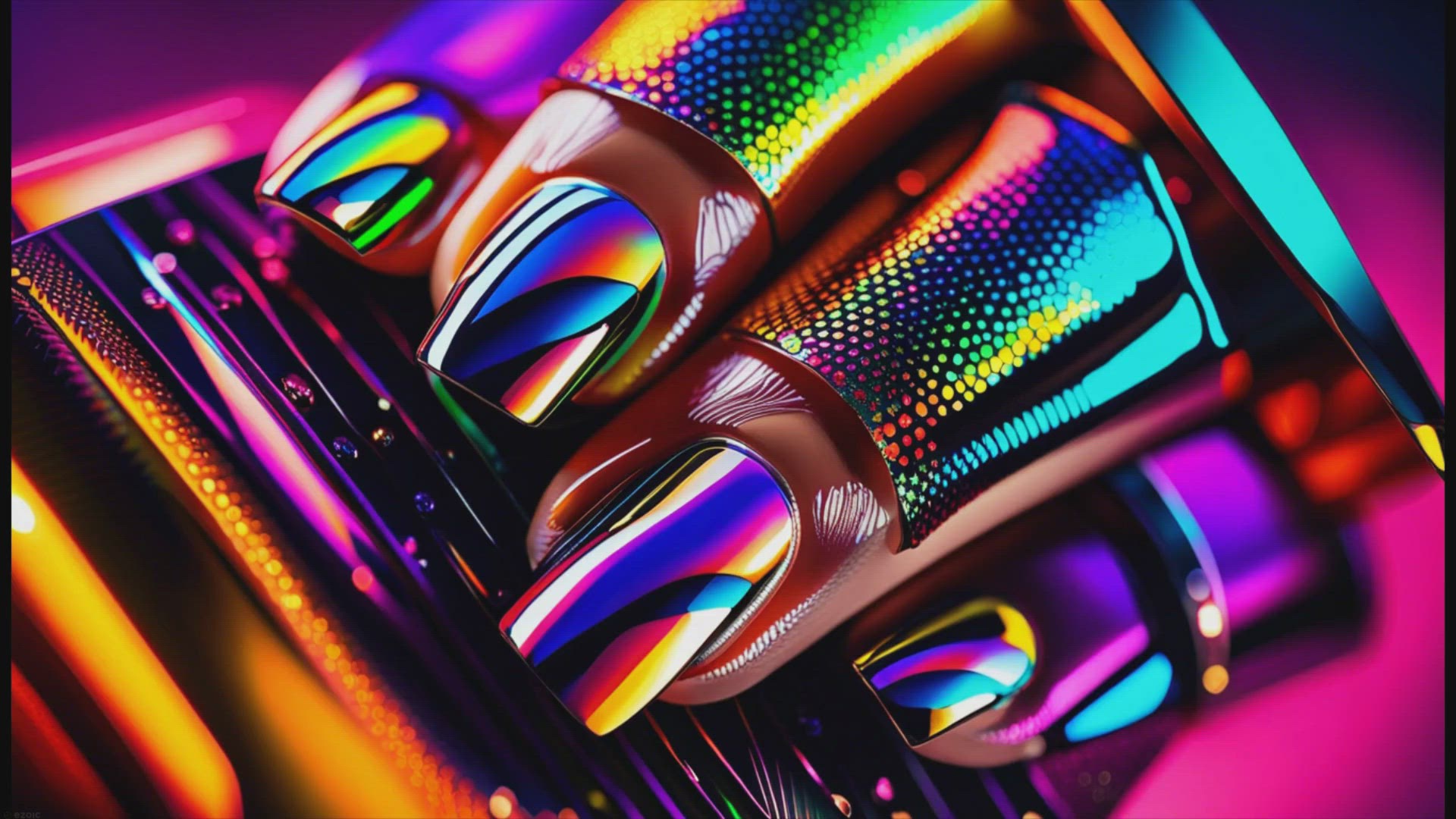 Video thumbnail for Metallic Nail Art: Futuristic Inspiration for 2024