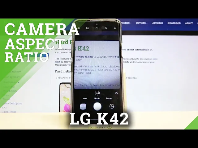 Video thumbnail for How to Change Aspect Ratio and Photo Size on LG K42 – Adjust Camera Settings