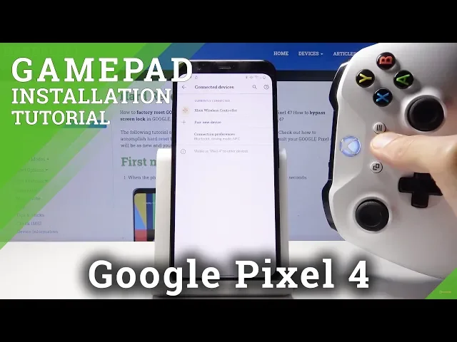 Video thumbnail for How to Connect GamePad in GOOGLE Pixel 4 – GamePad Installation