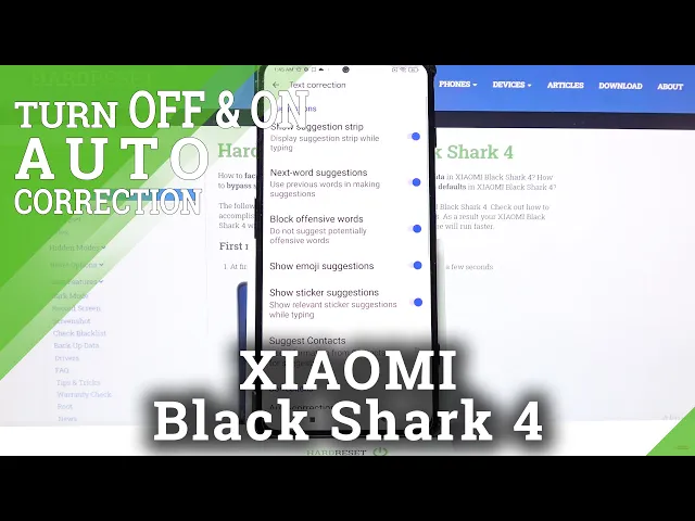 Video thumbnail for How to Enter Text Correction Options in XIAOMI Black Shark 4 – Find Text Correction Options