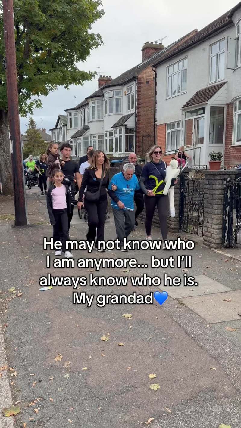 Video thumbnail for Grandad Completing Emotional Walk for Alzheimers Awareness
