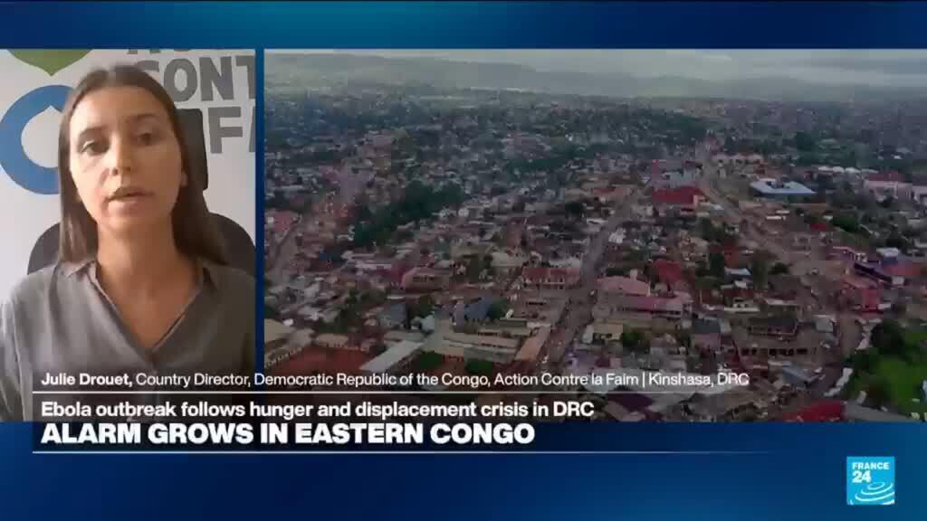 Video thumbnail for Race to contain ebola outbreak in war-torn DRC where weak infrastructure hampers response
