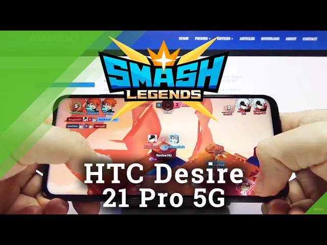 Video thumbnail for Smash Legends Performance Checkup on HTC Desire 21 Pro 5G – Gameplay | Game Test