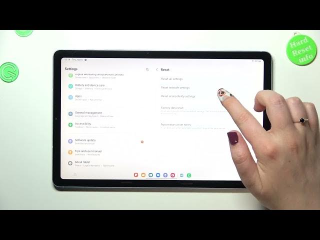 Video thumbnail for How to Reset Network Preferences in SAMSUNG Tab S6 Lite 2022 - Reset Connection