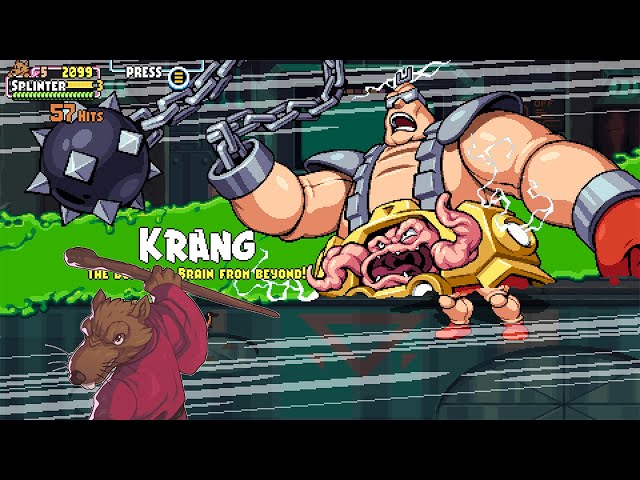 Video thumbnail for TMNT: SHREDDER'S REVENGE (KRANG FIGHT) (MASTER SPLINTER)