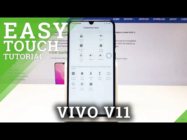 Video thumbnail for How to Use Easy Touch in VIVO V11 - Customize Virtual Button