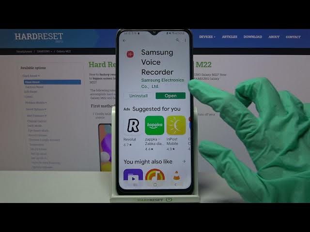 Video thumbnail for How to Record Sounds on SAMSUNG Galaxy M22 -  Enable Sound Recorder
