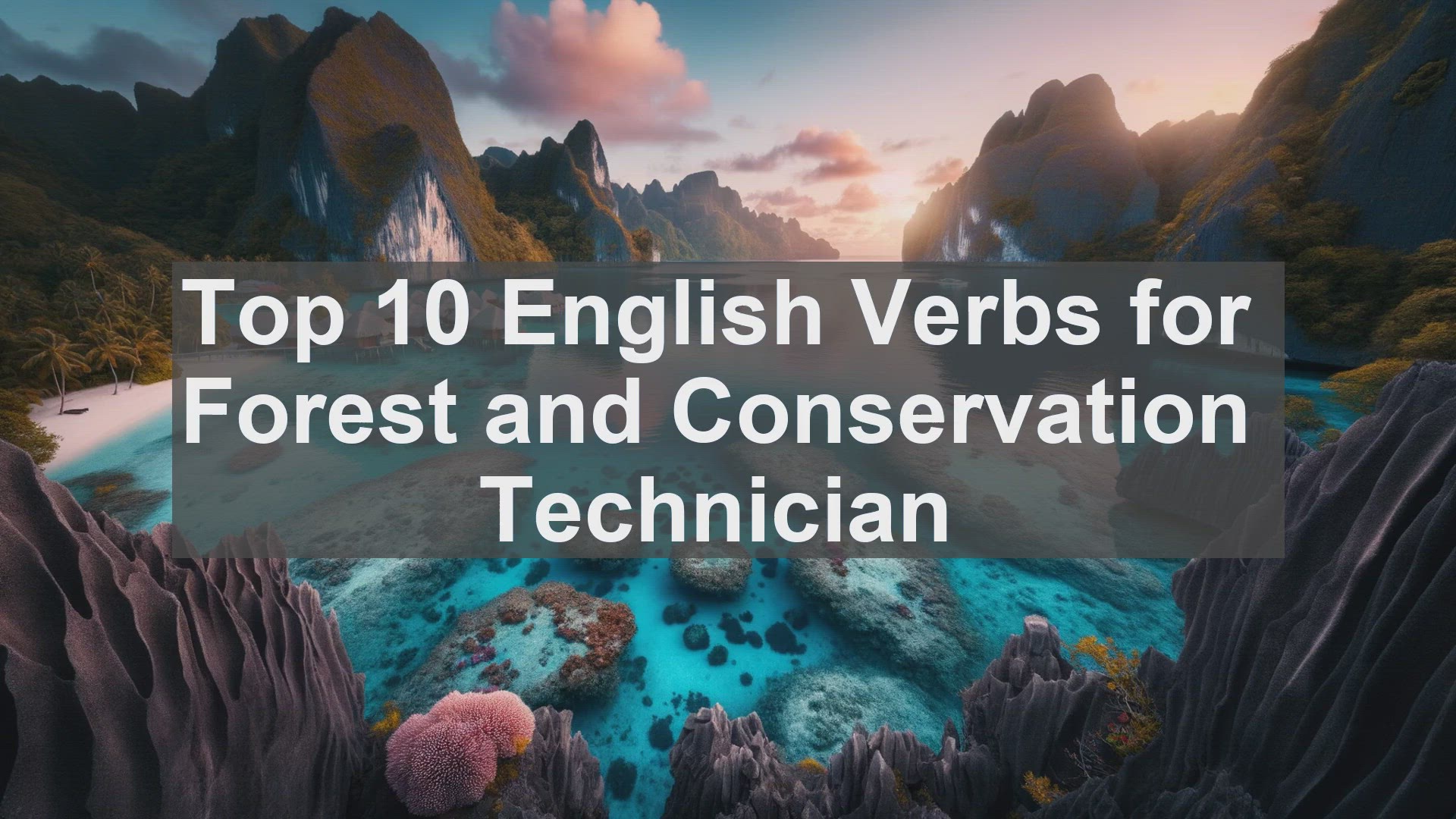 'Video thumbnail for Top 10 English Verbs for Forest and Conservation Technician'