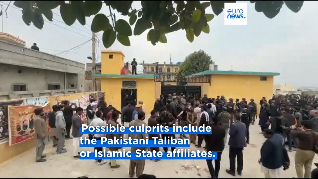 Video thumbnail for Bombing at mosque in Islamabad kills at least 31 during Friday prayers