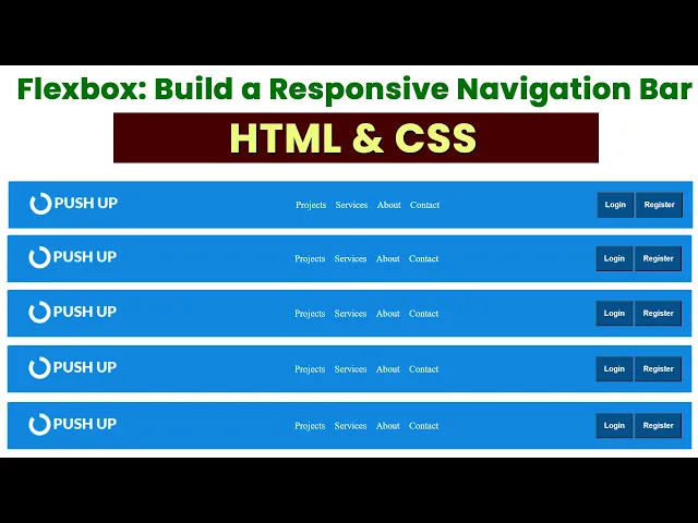 Master Flexbox: Build a Responsive Navigation Bar with HTML & CSS ...