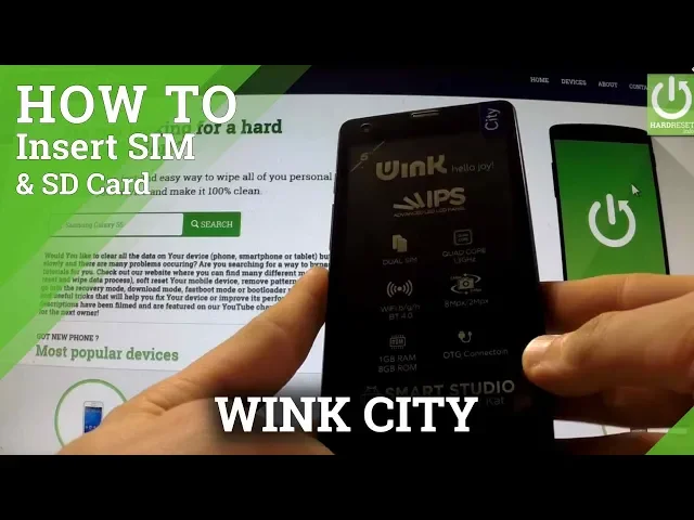 Video thumbnail for WINK City - How to Insert SIM card and Micro SD card in Wink phones