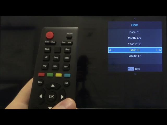 Video thumbnail for HiSense LED TV (H40BE5000) - Change Date and Time Settings