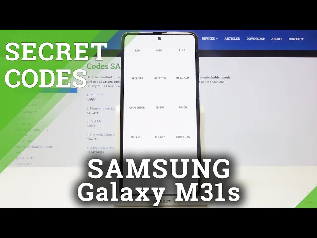 Video thumbnail for Secret Codes on SAMSUNG Galaxy M31s – Hidden Mode / Tesing Menu