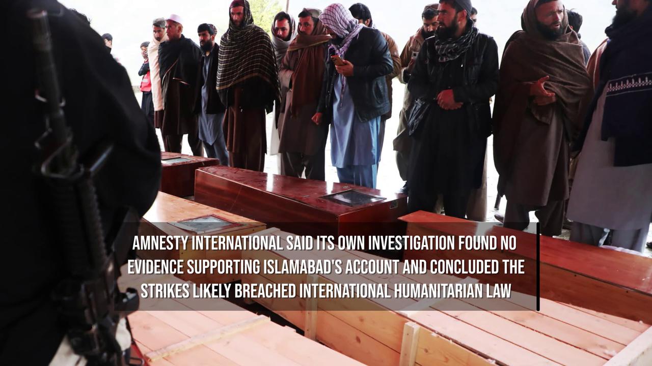Video thumbnail for Amnesty International Calls for War Crimes Probe Into Deadly Pakistani Strikes on Kabul.