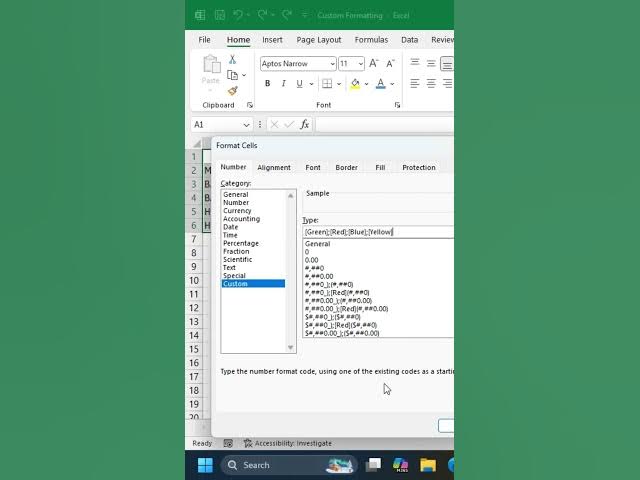 Video thumbnail for Auto Change Text Color in Excel Using Custom Number Formatting #excelwithbrainbell #excel
