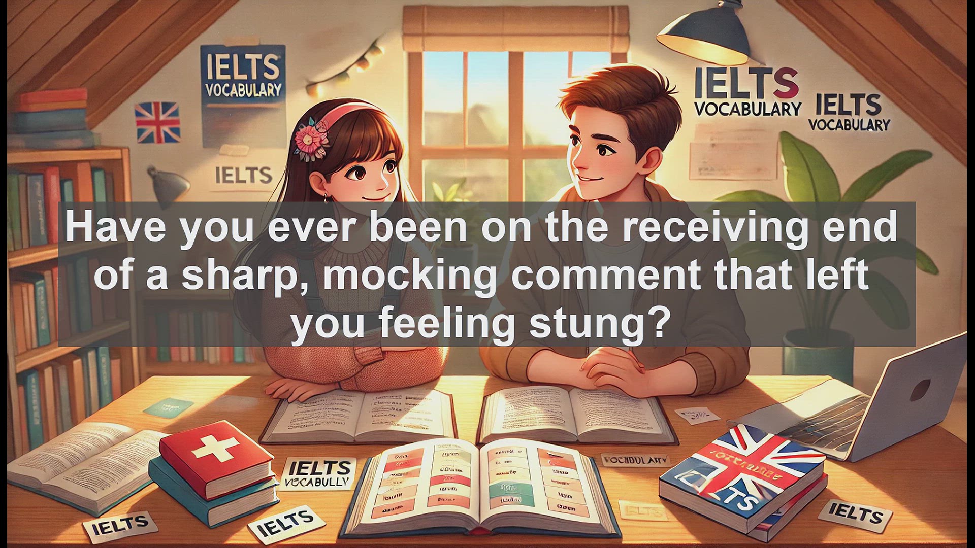 'Video thumbnail for 5000 Must Know IELTS 8.0 Vocabulary - Gibe: A Key Word for IELTS Success'