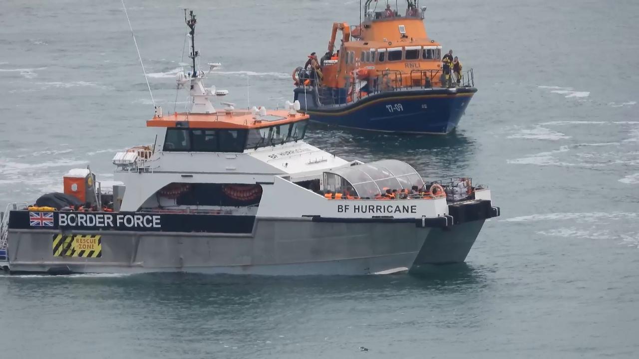 Video thumbnail for WATCH: Chaos at Dover as record Channel migrant wave triggers lifeboat frenzy at harbour