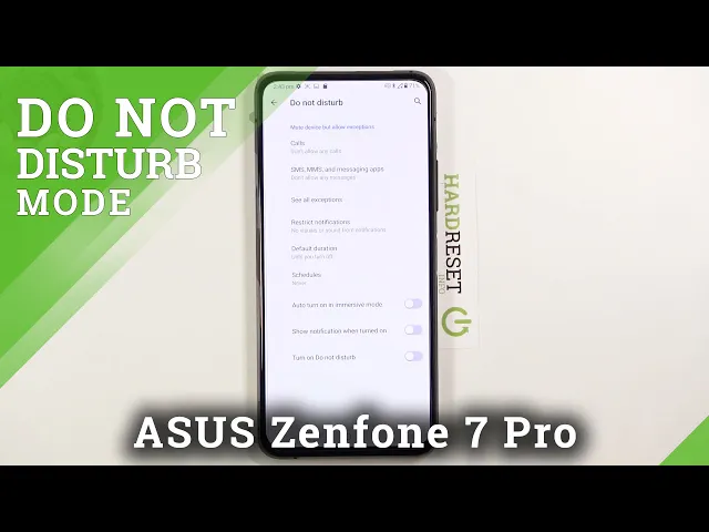 Video thumbnail for How to Enable Do Not Disturb Mode in ASUS Zenfone 7 Pro – Block Sounds & Vibrations