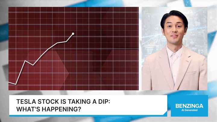 Video thumbnail for Tesla Shares Dip