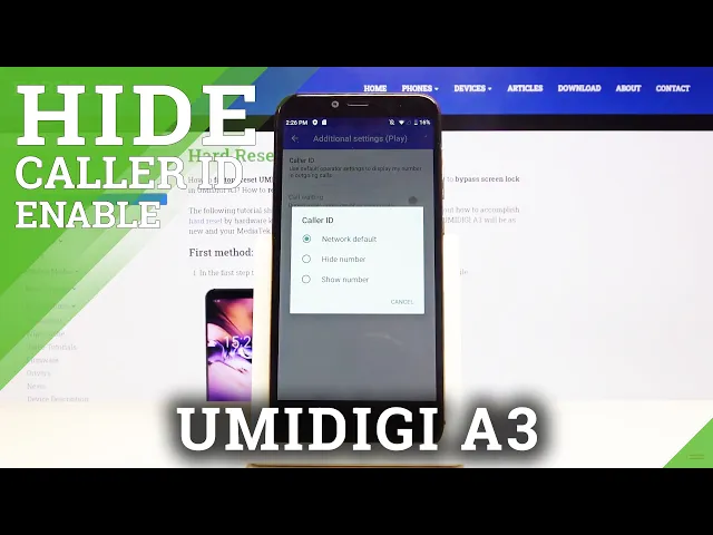 Video thumbnail for How to Hide Caller ID on UMIDIGI A3 – Manage Caller ID