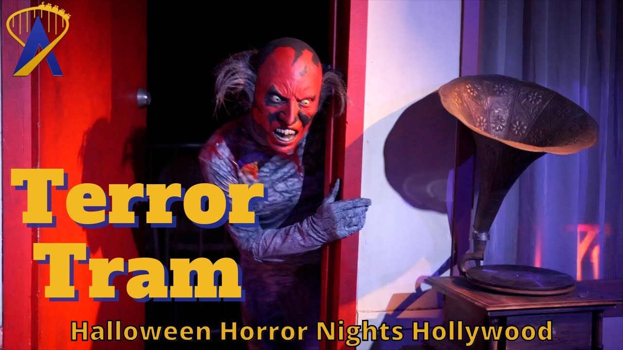 'Video thumbnail for Blumhouse Terror Tram at Halloween Horror Nights Hollywood 2025'