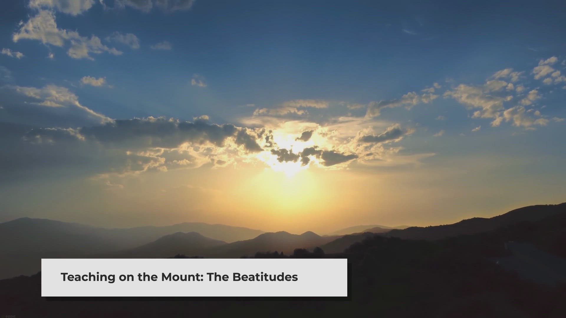 'Video thumbnail for The Gospel of Matthew - The Beatitudes | Matthew Chapter 5 : 1 - 12'