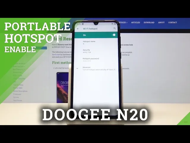 Video thumbnail for How to Set Portable Hotspot in DOOGEE N20 - Network Tethering / Mobile Router