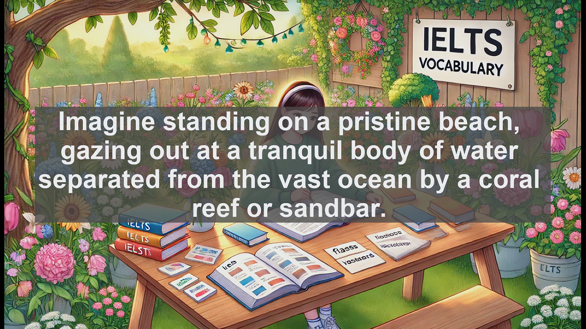 'Video thumbnail for 2000 Must Know IELTS 9.0 Vocabulary - Lagoon: Exploring a Coastal Gem for IELTS Success'