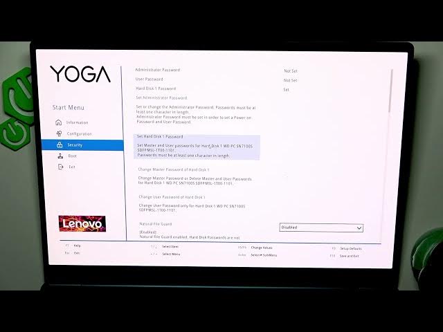 Video thumbnail for LENOVO Yoga Slim 7 – How to Add or Remove Hard Drive Password